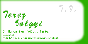 terez volgyi business card